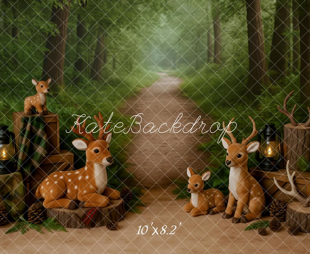 Kate Woodland Gone Hunting Backdrop Designed by Patty Roberts - Kate Backdrop AU