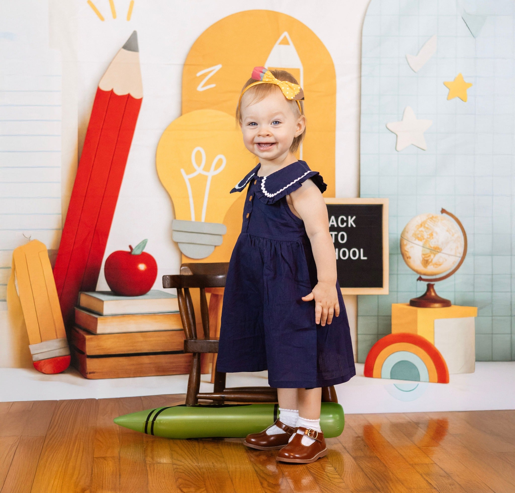 Kate Ready to Learn Backdrop Back To School Designed by Patty Roberts - Kate Backdrop AU