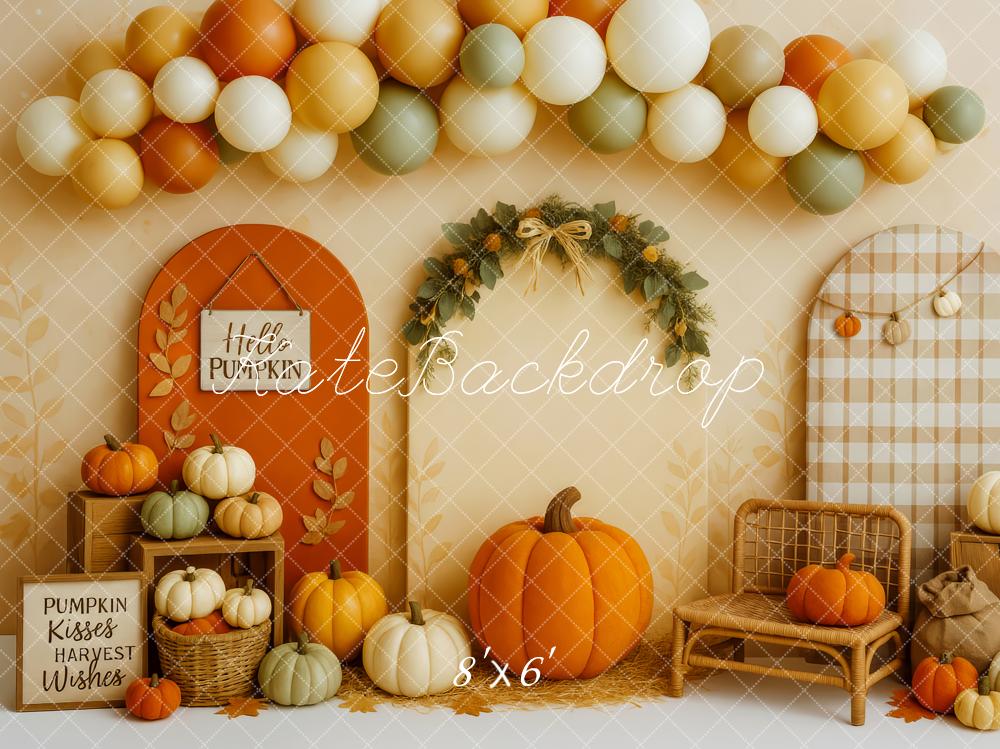 Kate Pumpkin Patch Harvest Backdrop Designed by Patty Roberts - Kate Backdrop AU