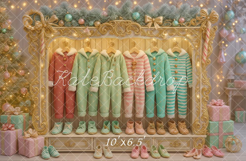 Kate Elf Closet Pastel Backdrop Wardrobe Designed by Ashley Paul - Kate Backdrop AU