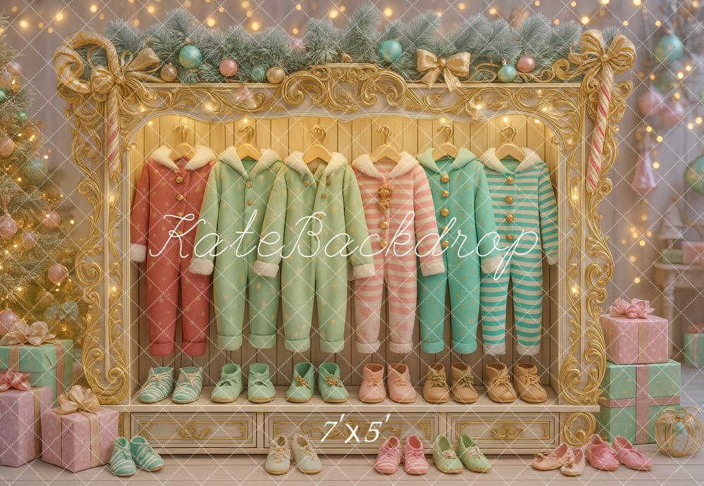 Kate Elf Closet Pastel Backdrop Wardrobe Designed by Ashley Paul - Kate Backdrop AU