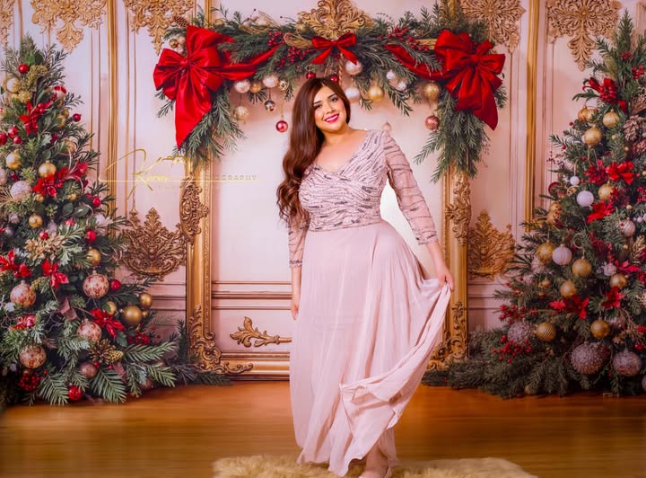 Kate Retro Christmas Trees Backdrop Designed by Emetselch