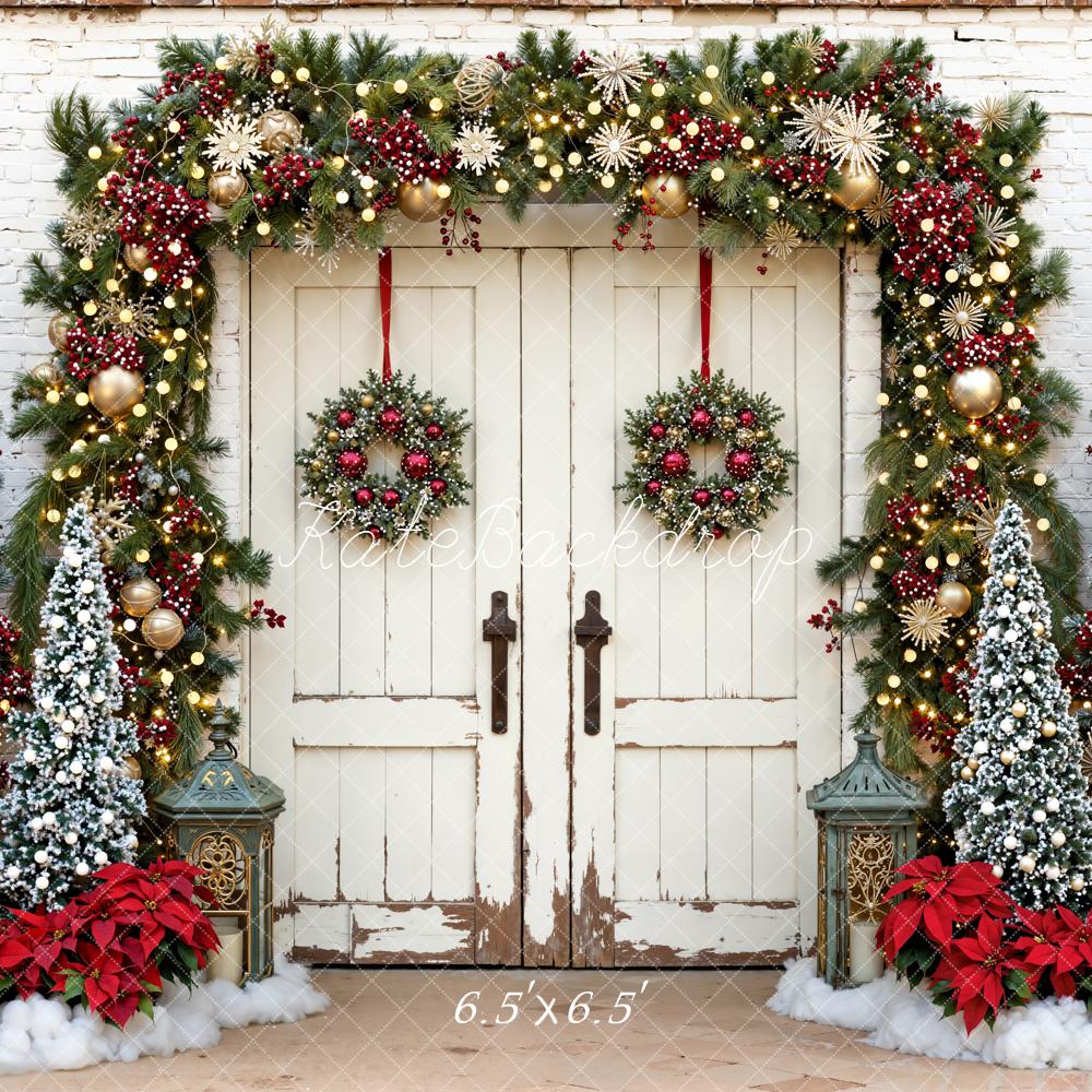 Kate Christmas Tree Retro Door Backdrop Designed by Emetselch - Kate Backdrop AU