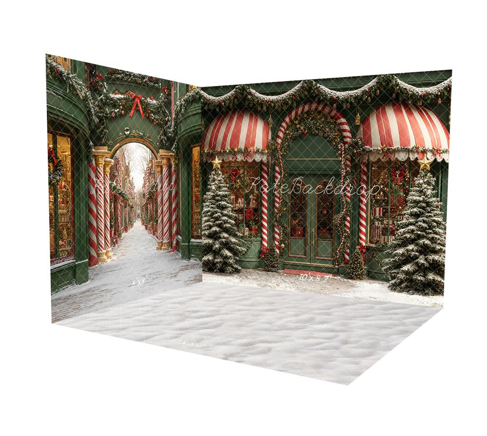 Kate Green Christmas Snow Street Room Set