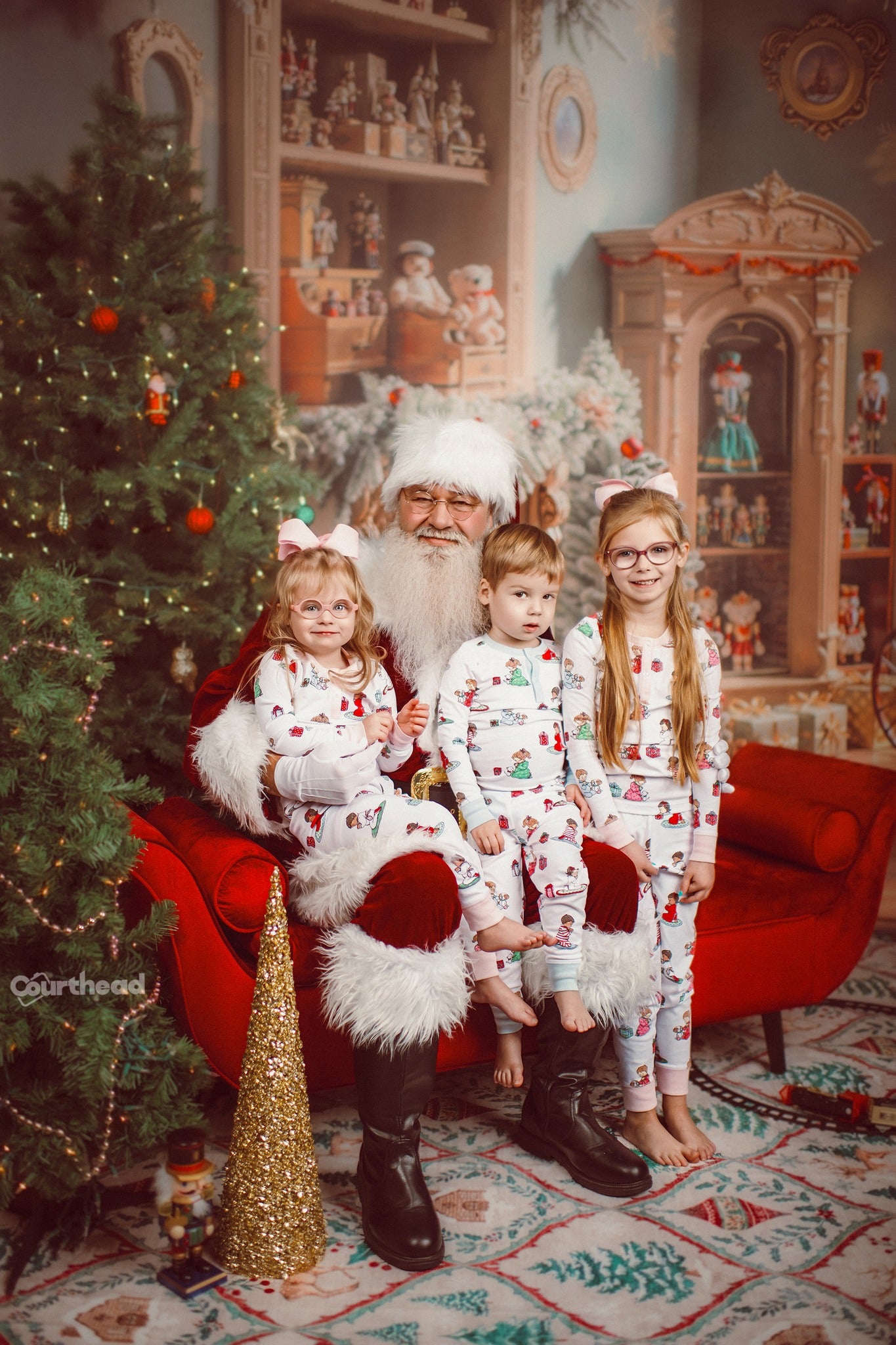 Kate Christmas Room Tree Nutcracker Toys Backdrop Designed by Emetselch