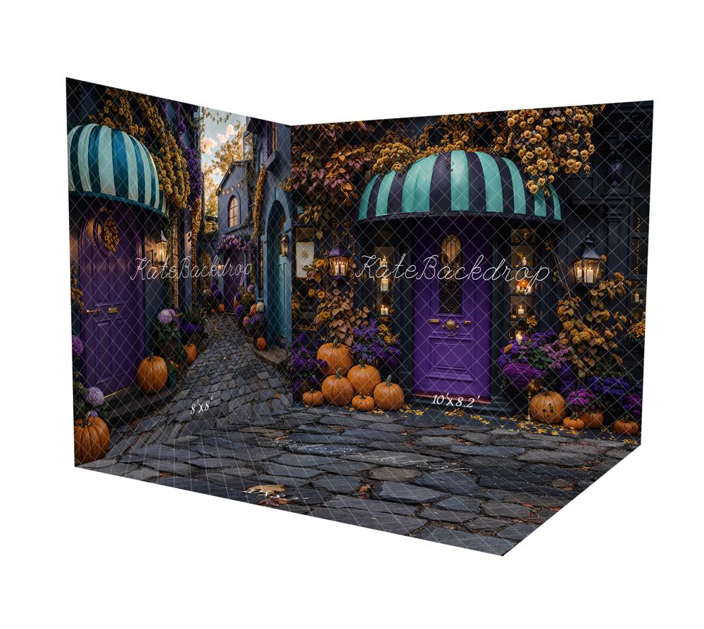 Kate Halloween Pumpkin Street Room Set