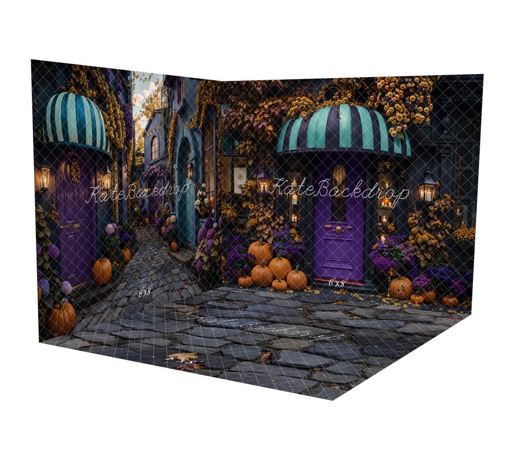 Kate Halloween Pumpkin Street Room Set