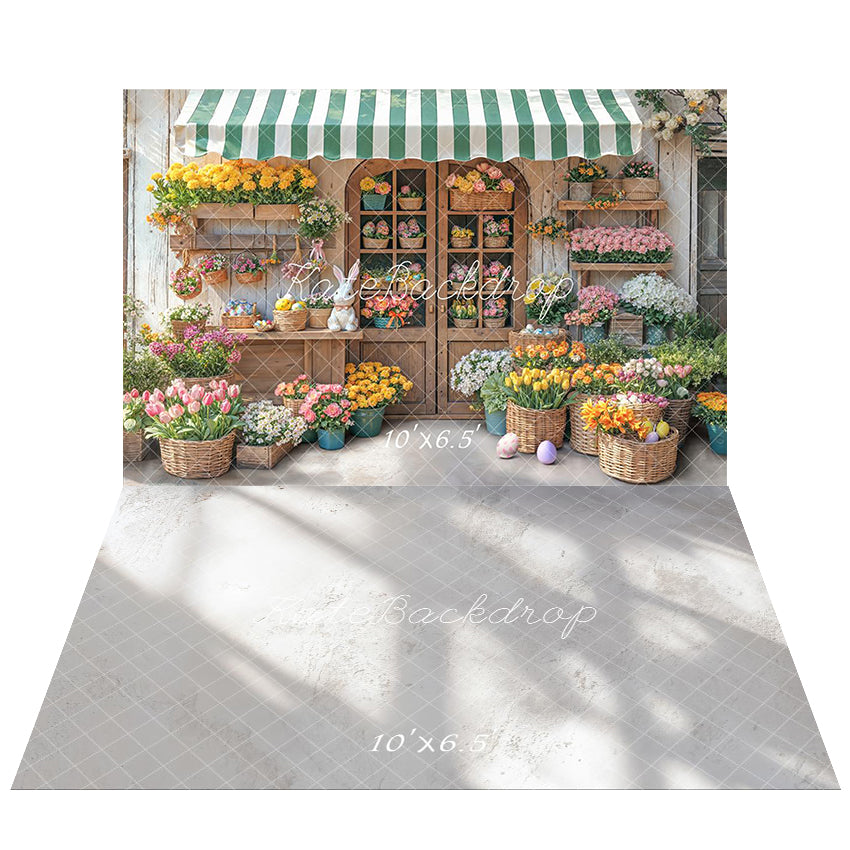 Kate Easter Egg Spring Backdrop+Sunlight Floor Backdrop