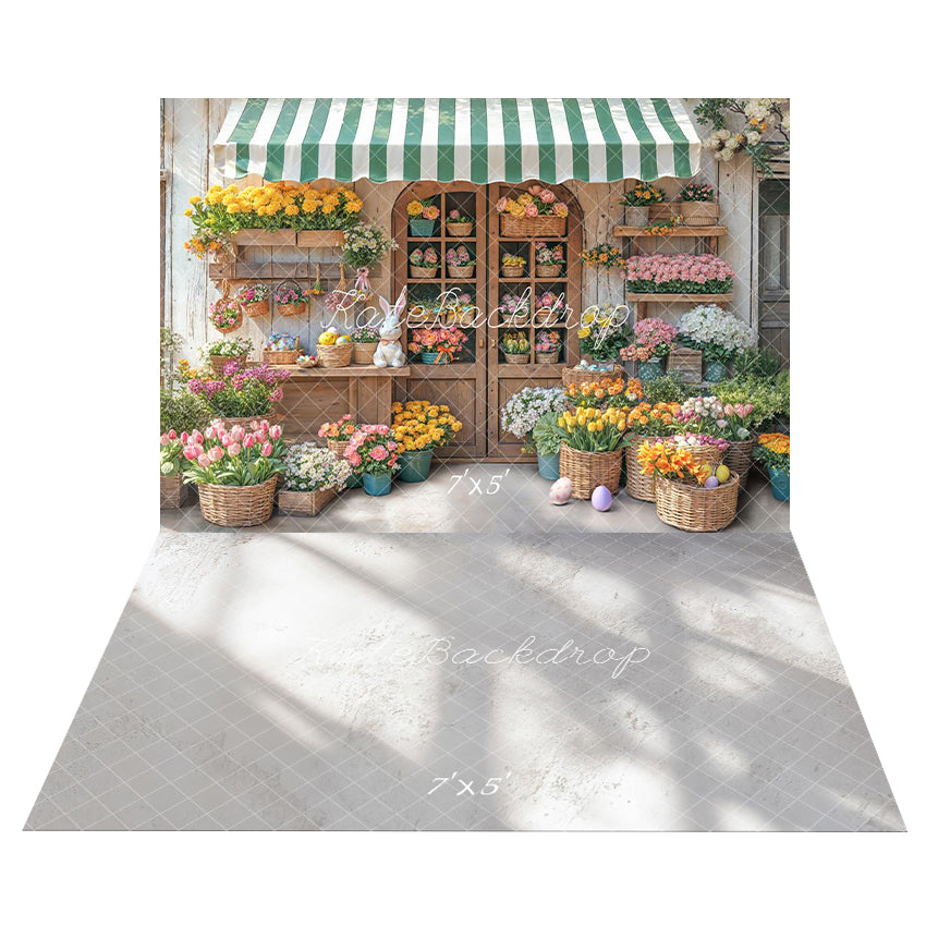 Kate Easter Egg Spring Backdrop+Sunlight Floor Backdrop