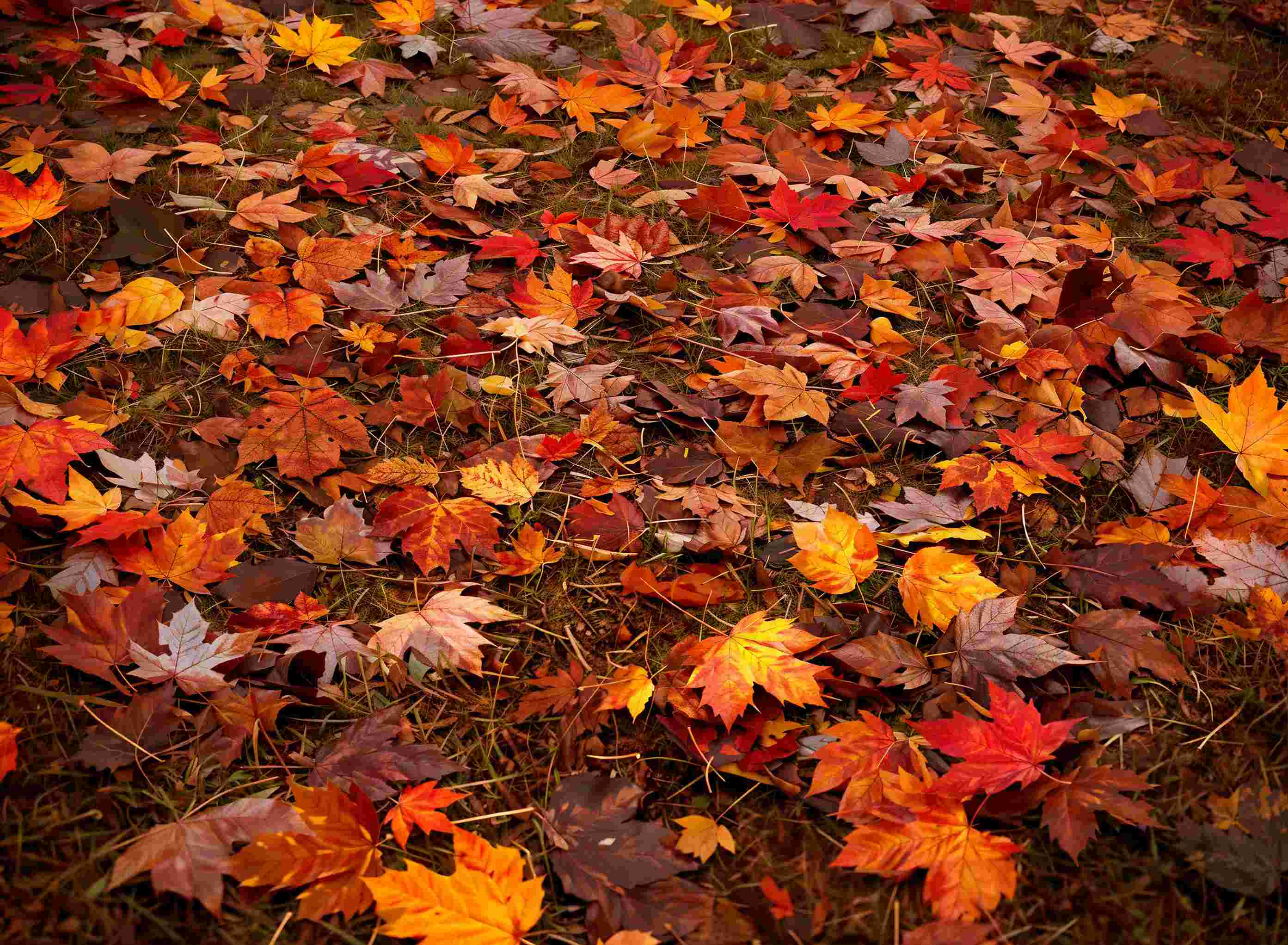 Kate Autumn Red Maple Leaves Vinyl Backdrop Floor - Kate Backdrop AU