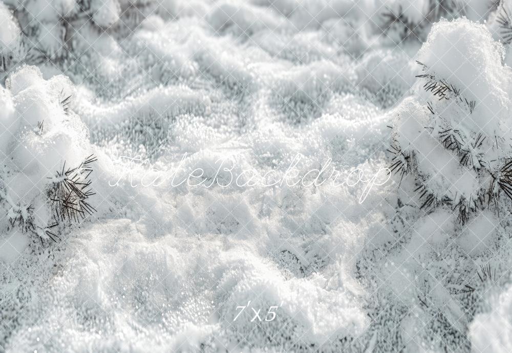 Kate Winter Snow Vinyl Backdrop Floor