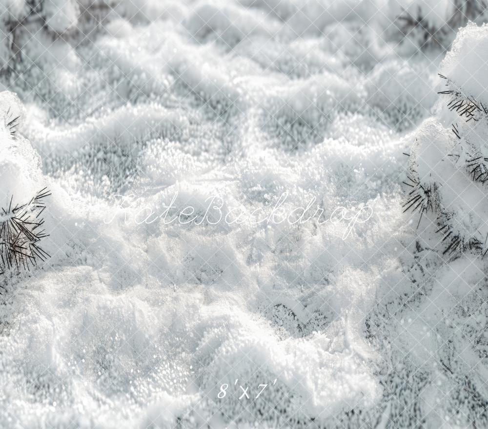 Kate Winter Snow Vinyl Backdrop Floor