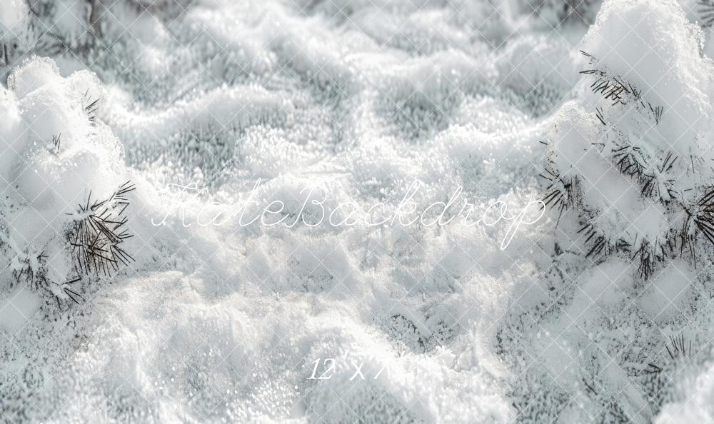 Kate Winter Snow Vinyl Backdrop Floor