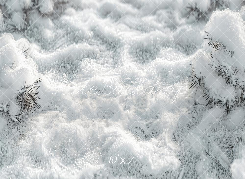 Kate Winter Snow Vinyl Backdrop Floor
