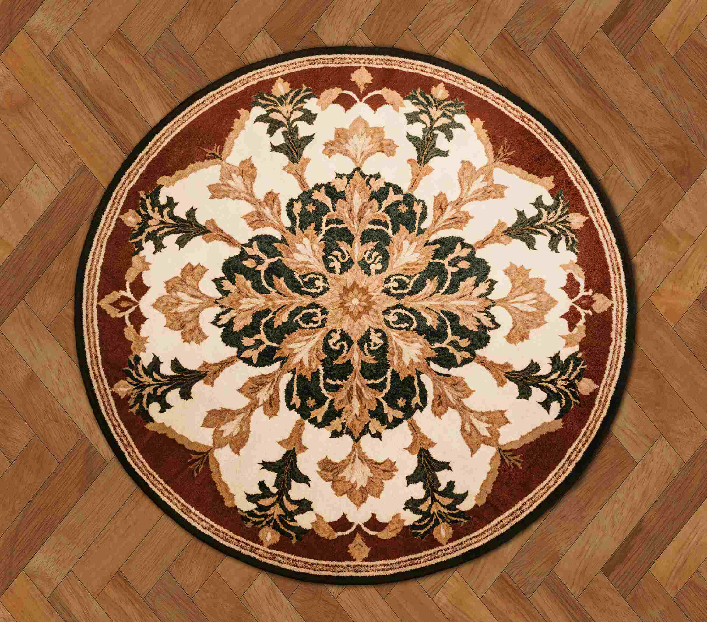 Kate Round Patterned Wooden Vinyl Backdrop Floor - Kate Backdrop AU