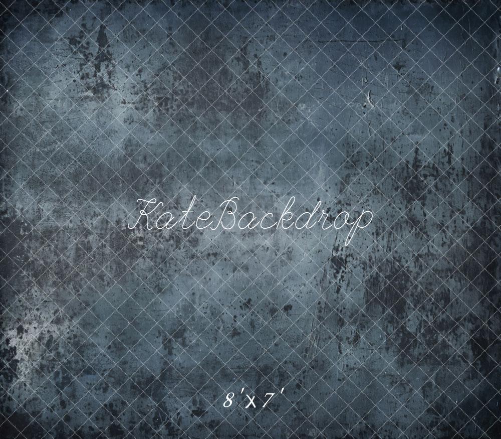 Kate Vintage Blue Abstract Texture Vinyl Backdrop Floor - Kate Backdrop AU