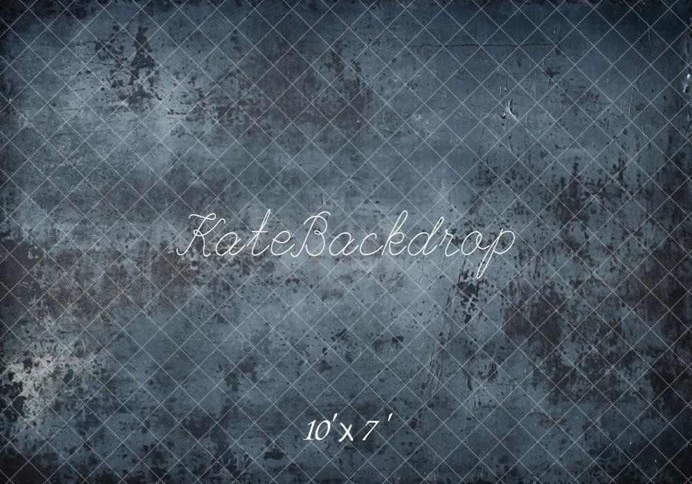 Kate Vintage Blue Abstract Texture Vinyl Backdrop Floor - Kate Backdrop AU