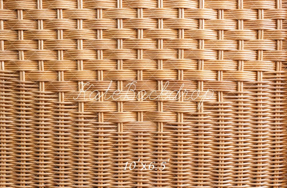 Kate Rattan Weave Texture Vinyl Backdrop Floor - Kate Backdrop AU