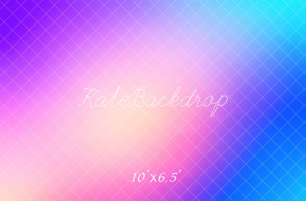 Kate Blue Purple Gradient Abstract Texture Vinyl Backdrop Floor