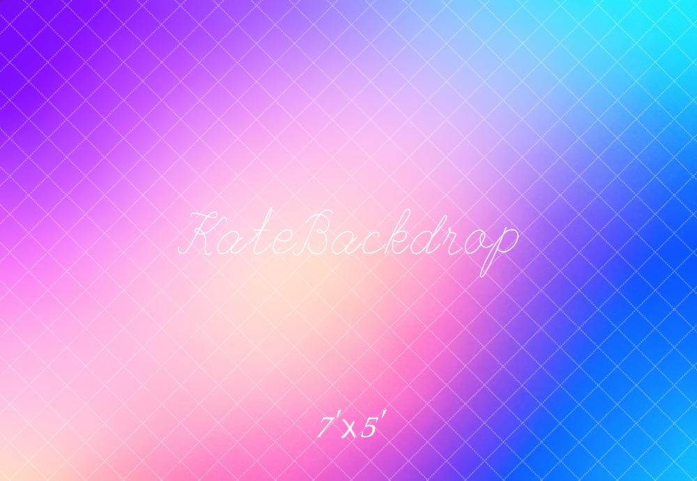 Kate Blue Purple Gradient Abstract Texture Vinyl Backdrop Floor