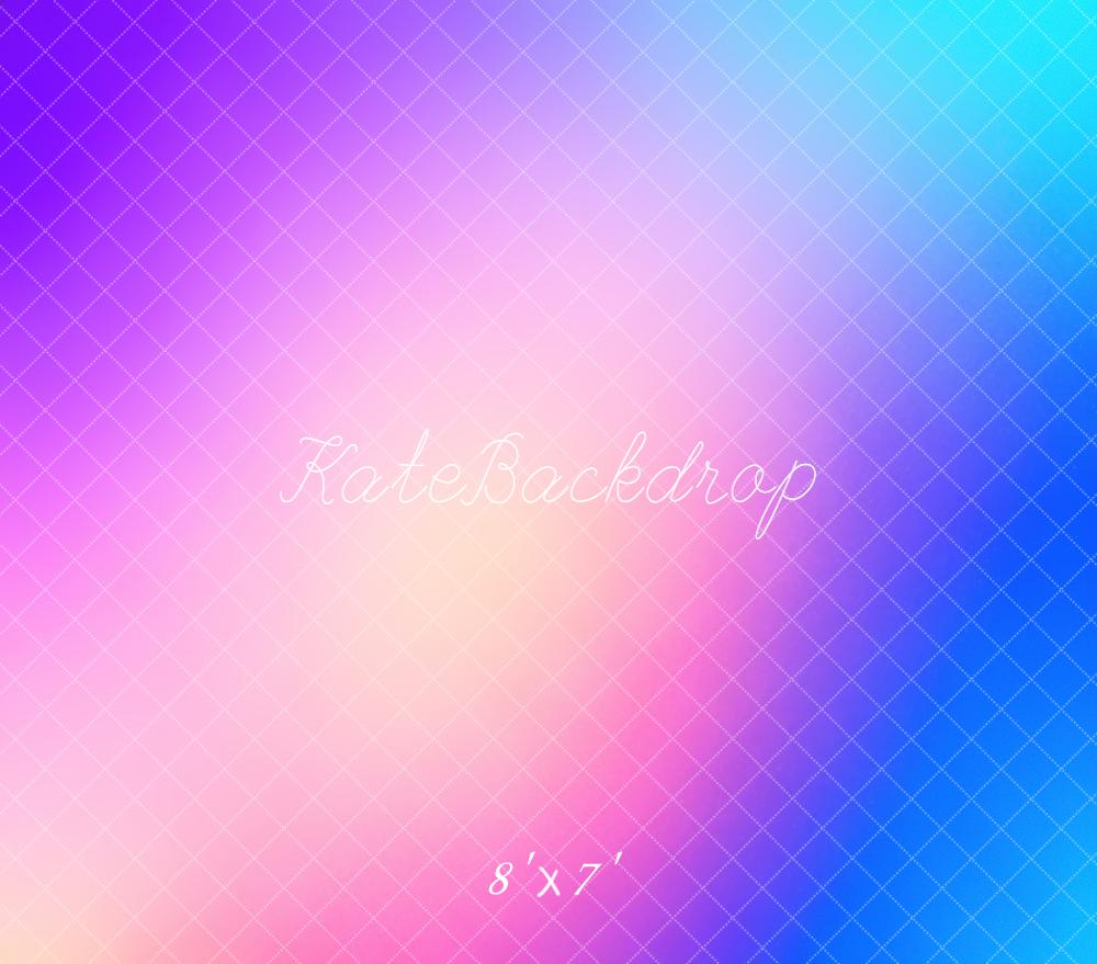 Kate Blue Purple Gradient Abstract Texture Vinyl Backdrop Floor