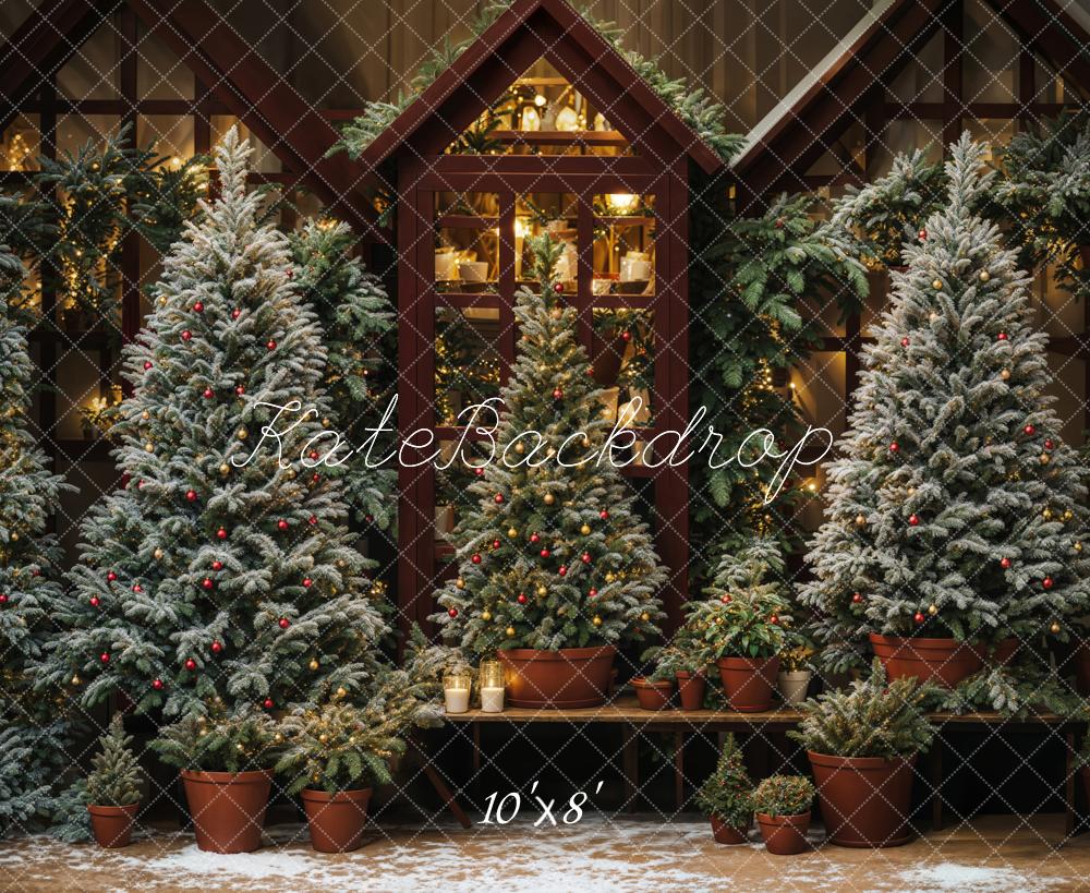 Kate Fleece Christmas Tree Backdrop Designed by Emetselch - Kate Backdrop AU