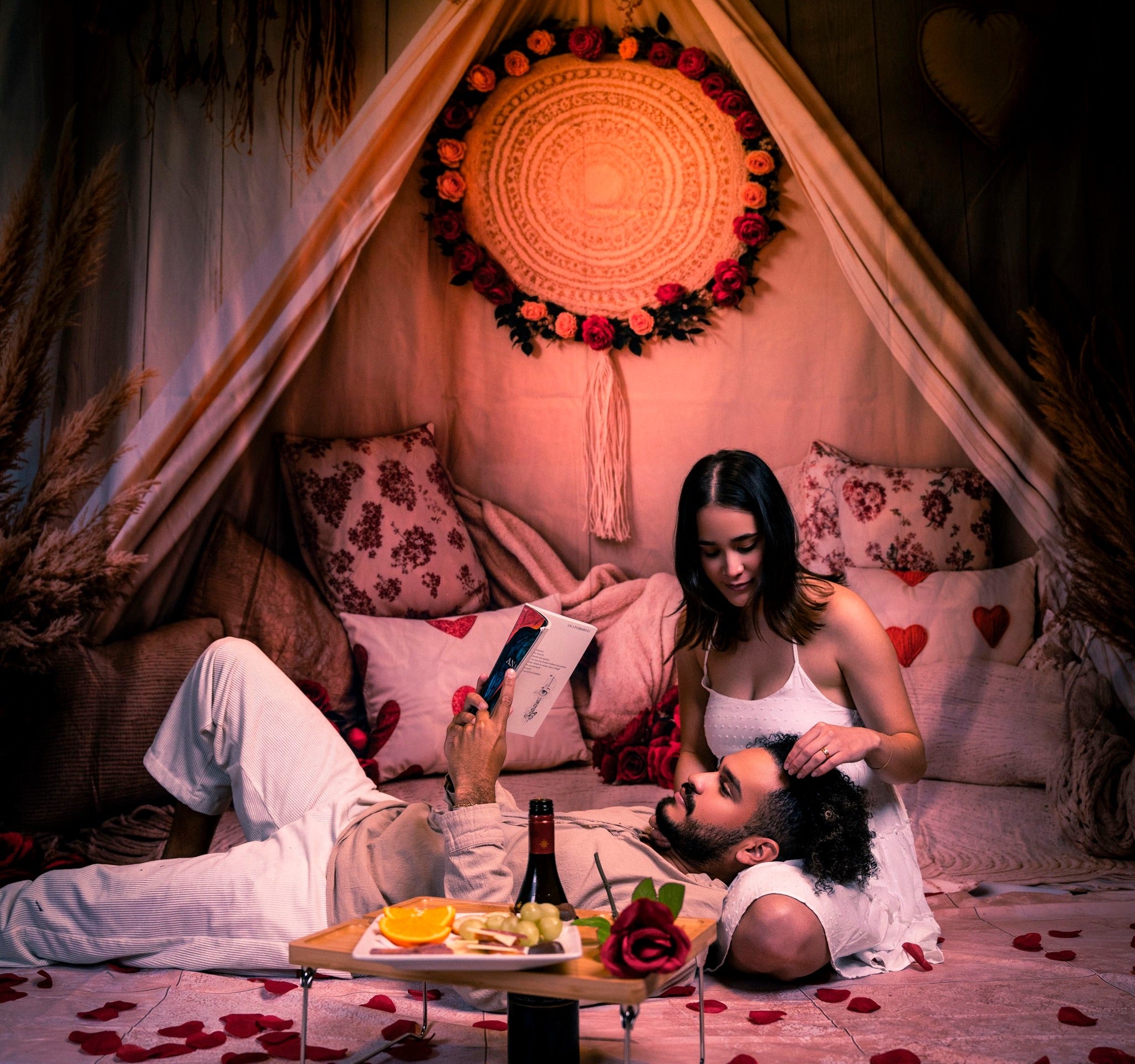 Kate Boho Tent Flower Backdrop Designed by Emetselch