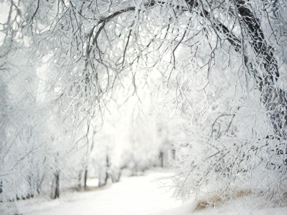 Kate Fleece Frosty Lane Backdrop Designed by Lidia Redekopp