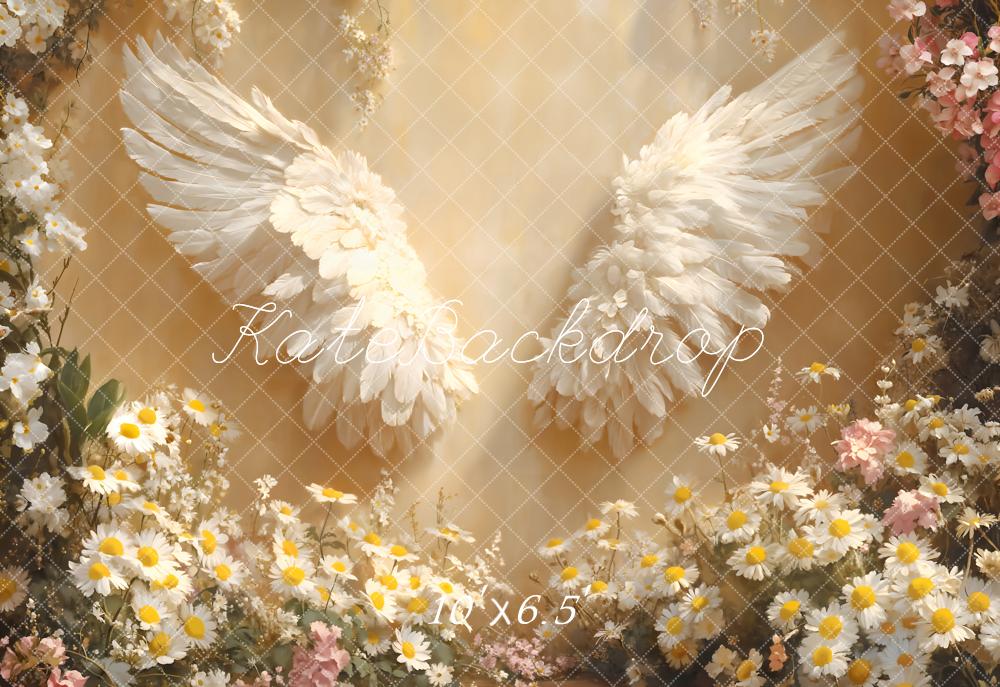 Kate Fleece Daisy Children Angel Wings Backdrop Designed by Emetselch