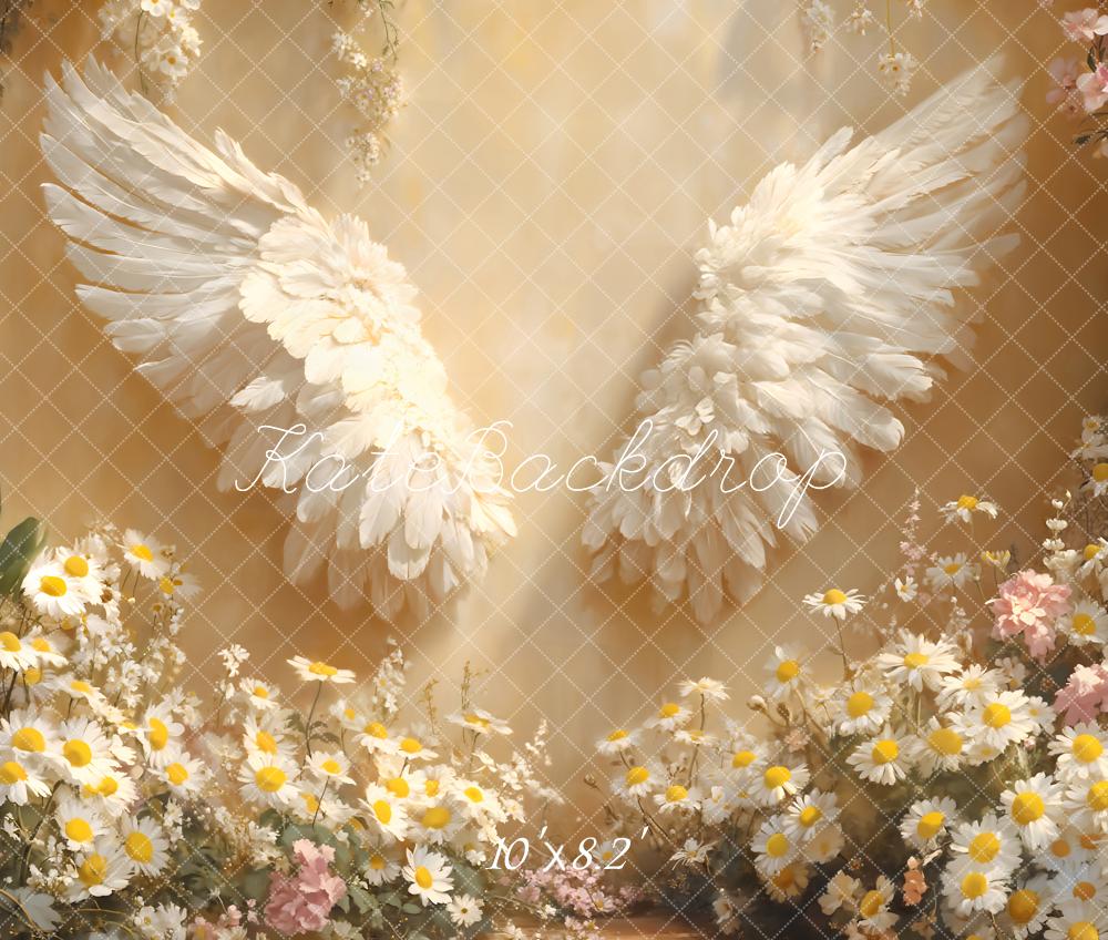 Kate Fleece Daisy Children Angel Wings Backdrop Designed by Emetselch - Kate Backdrop AU