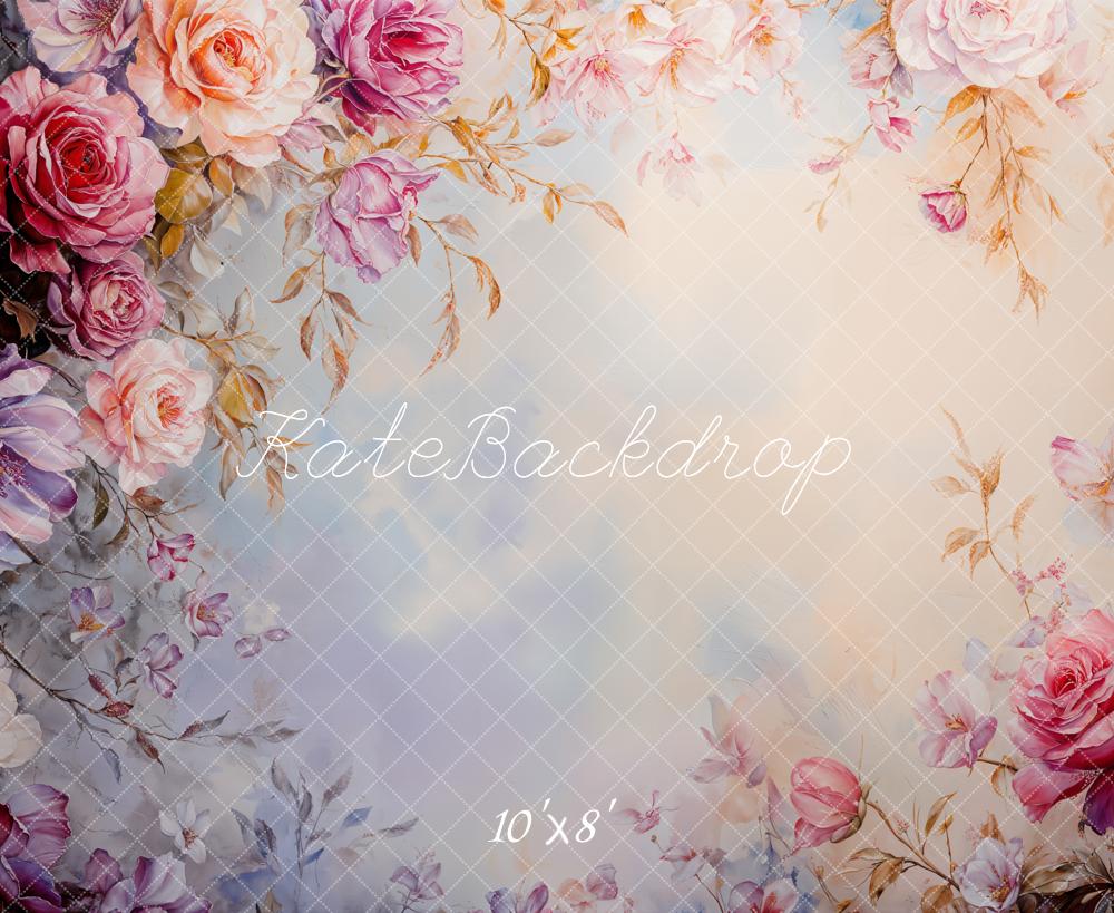 LONSALE Kate Fleece Floral Fine Art Backdrop Designed by GQ