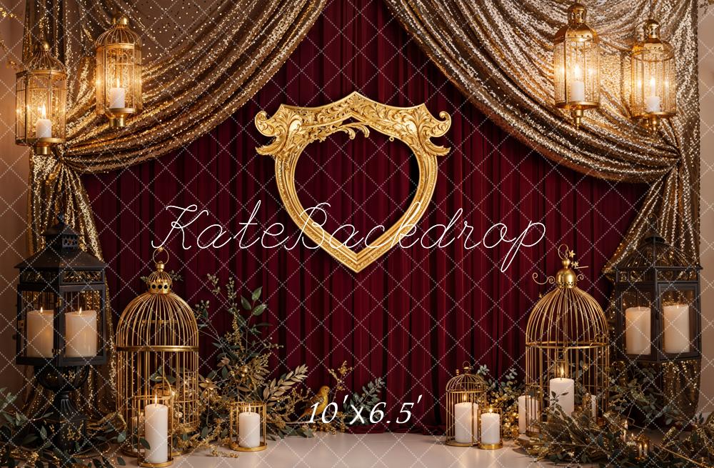 Kate Fleece Birdcage Candle Stage Birthday Backdrop Designed by Emetselch - Kate Backdrop AU