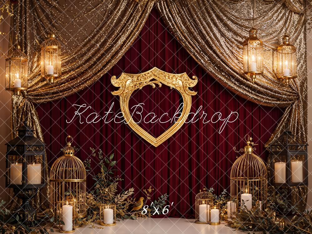 Kate Fleece Birdcage Candle Stage Birthday Backdrop Designed by Emetselch - Kate Backdrop AU