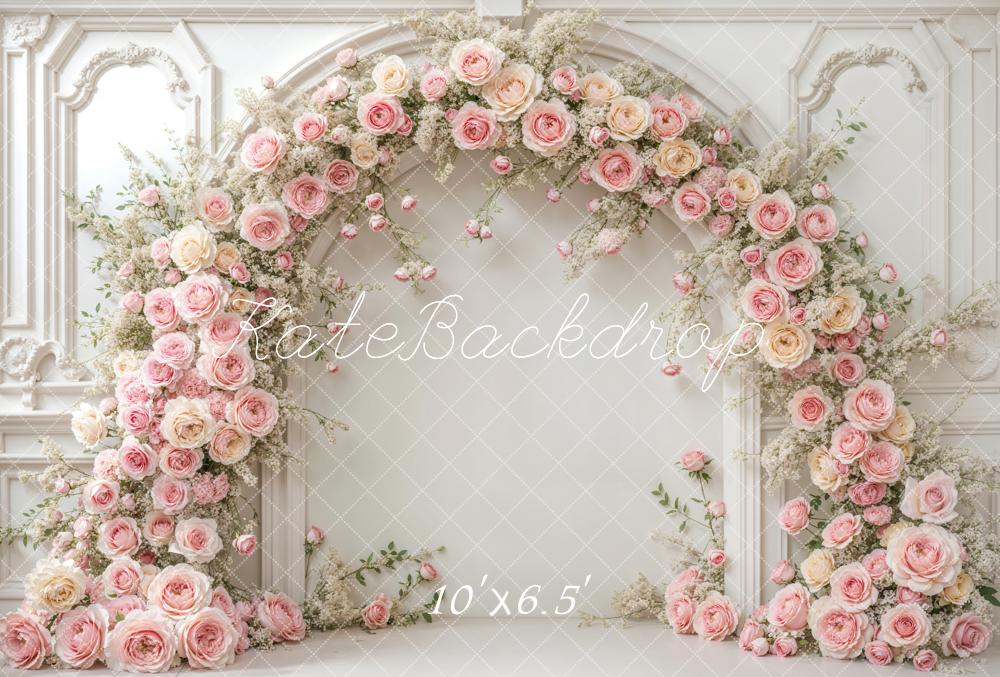 Kate Fleece Wedding Arch Flower Wall Backdrop Designed by Emetselch