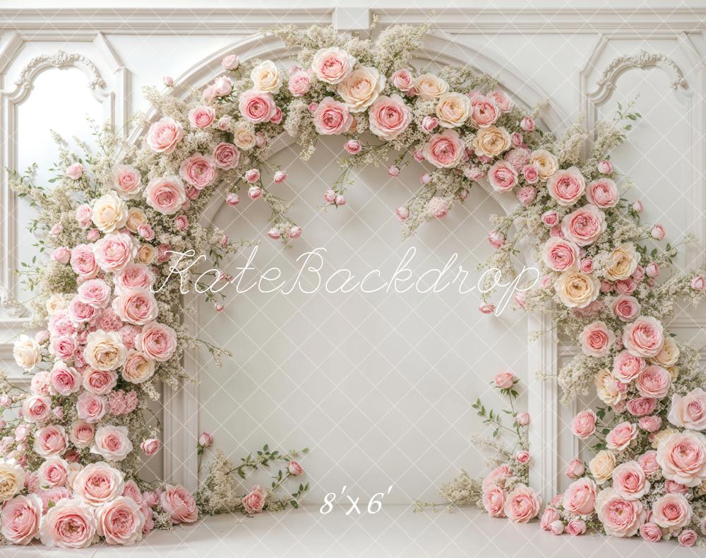 Kate Fleece Wedding Arch Flower Wall Backdrop Designed by Emetselch