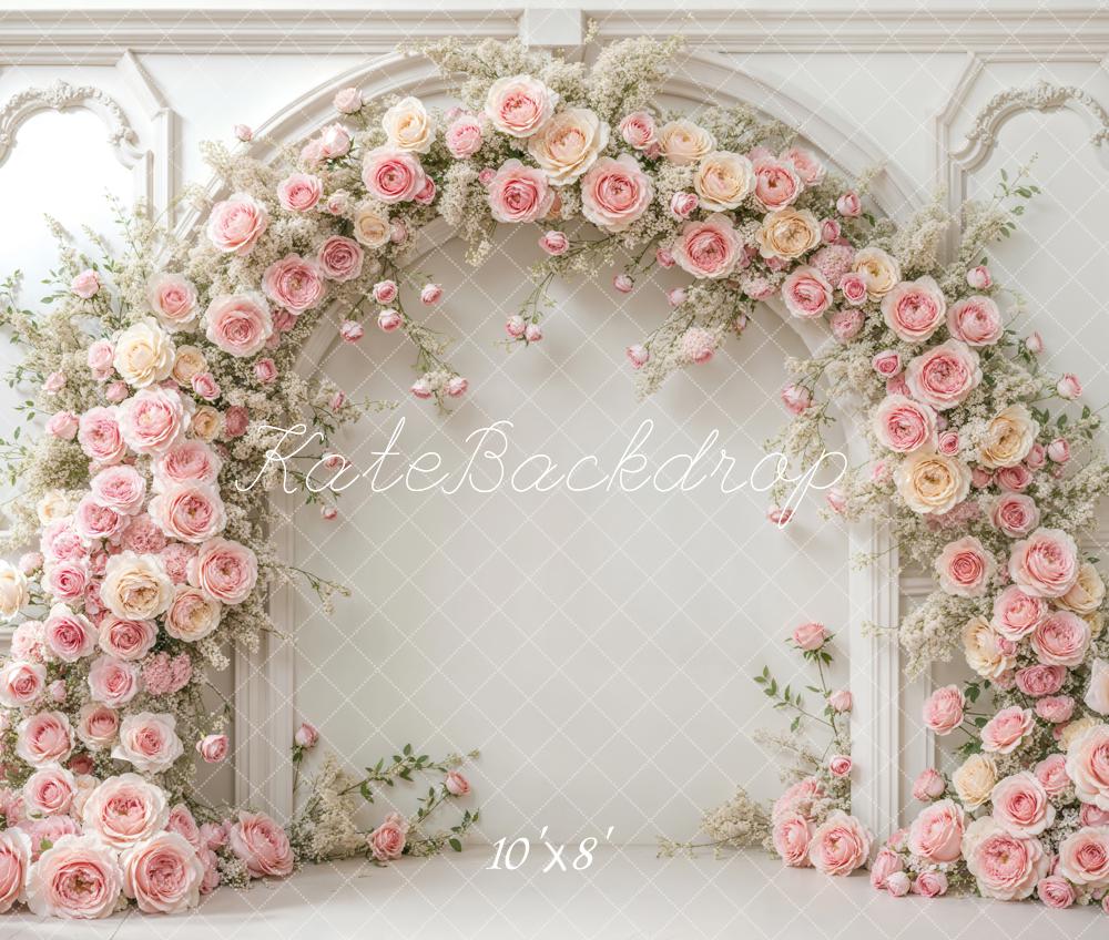 Kate Fleece Wedding Arch Flower Wall Backdrop Designed by Emetselch