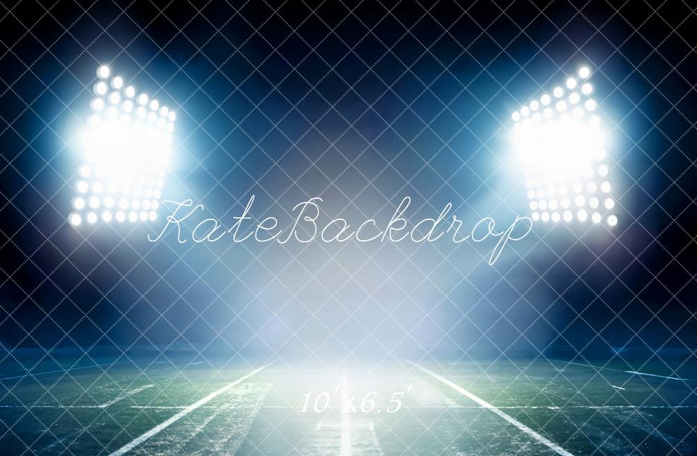 Kate Lighted Sports Field Fleece Backdrop Designed by Emetselch