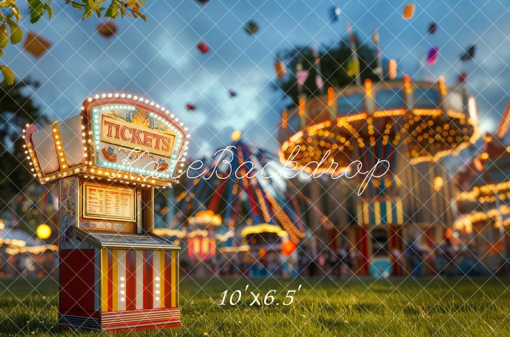 Kate Fleece Carnival Tickets Backdrop Designed by Lidia Redekopp