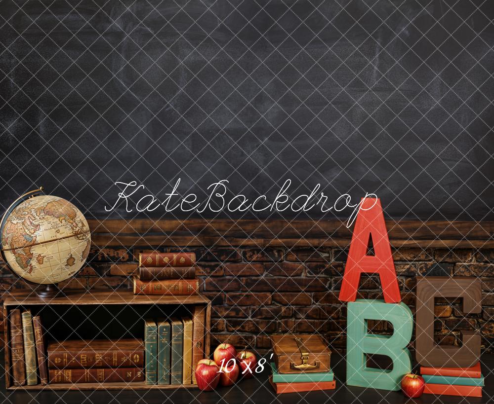 Kate Fleece Chalkboard Back to School Backdrop Designed by Emetselch
