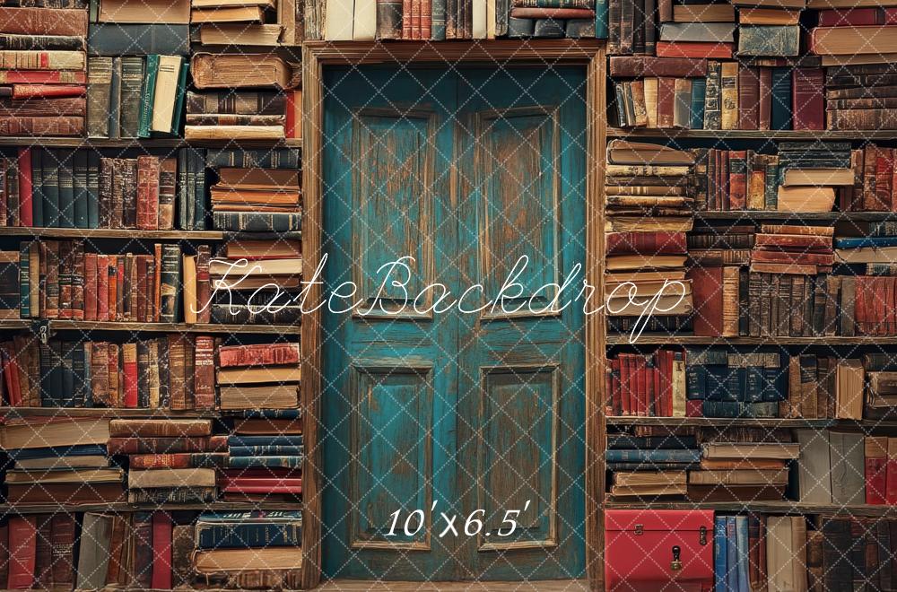 Kate Fleece Library Wall Backdrop Designed by Lidia Redekopp