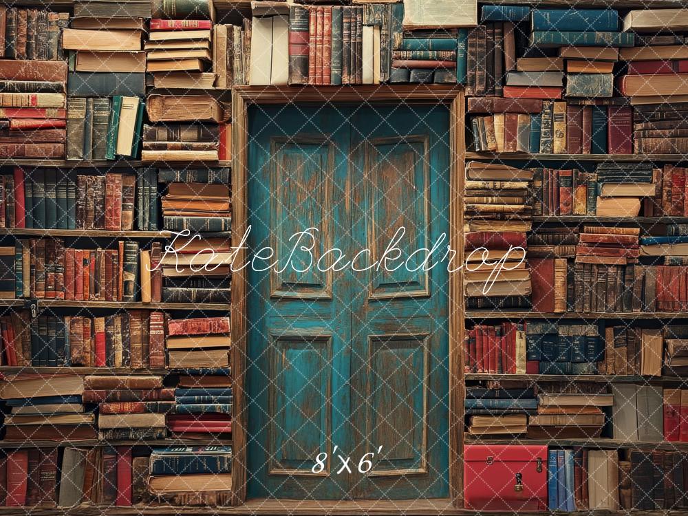 Kate Fleece Library Wall Backdrop Designed by Lidia Redekopp