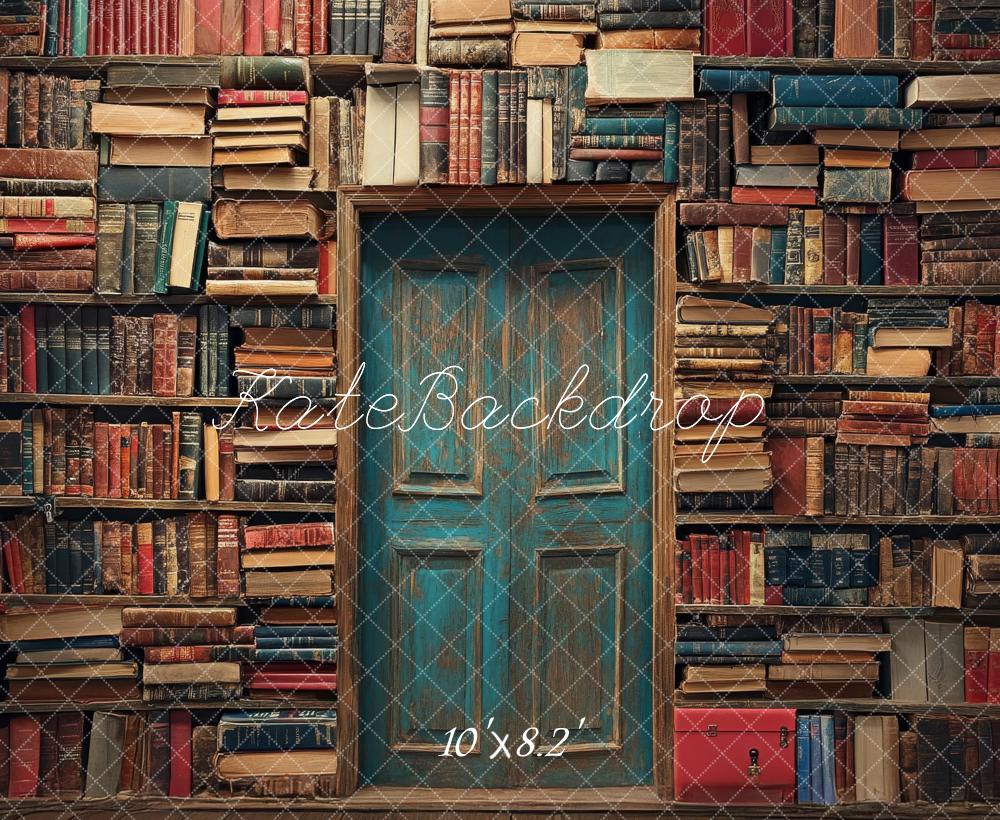 Kate Fleece Library Wall Backdrop Designed by Lidia Redekopp