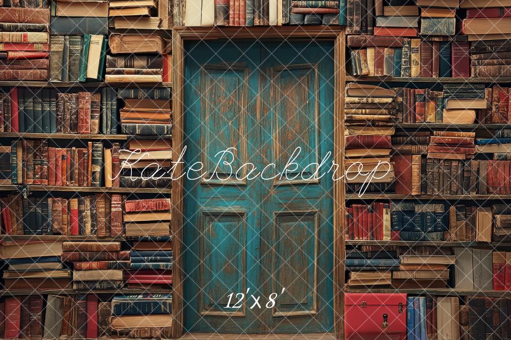 Kate Fleece Library Wall Backdrop Designed by Lidia Redekopp
