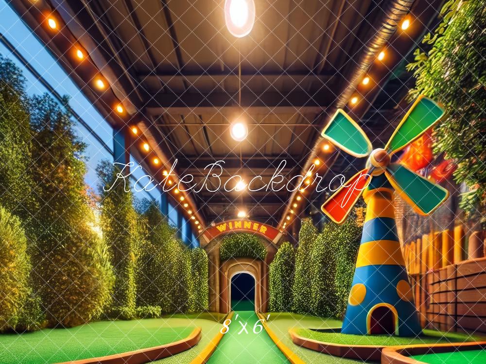 Kate Fleece Mini Golf Backdrop Designed by Lidia Redekopp