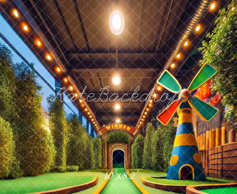 Kate Fleece Mini Golf Backdrop Designed by Lidia Redekopp