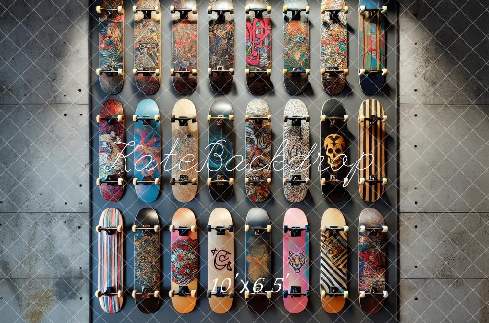 Kate Fleece Skateboard Display Backdrop Designed by Lidia Redekopp
