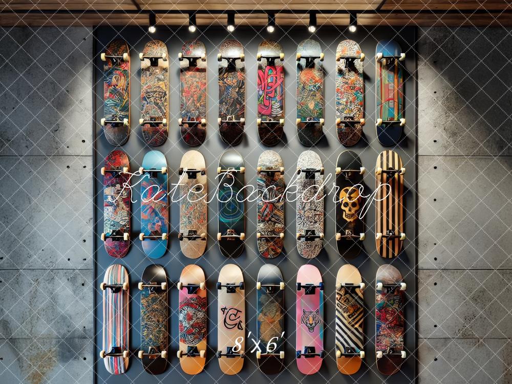 Kate Fleece Skateboard Display Backdrop Designed by Lidia Redekopp