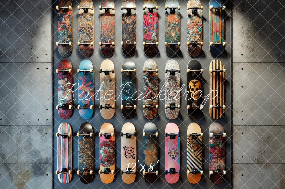 Kate Fleece Skateboard Display Backdrop Designed by Lidia Redekopp