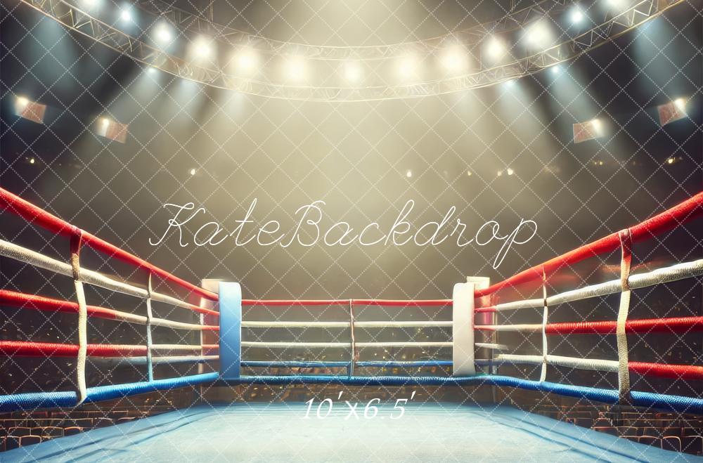 Kate Fleece Wrestling Ring Backdrop Designed by Lidia Redekopp