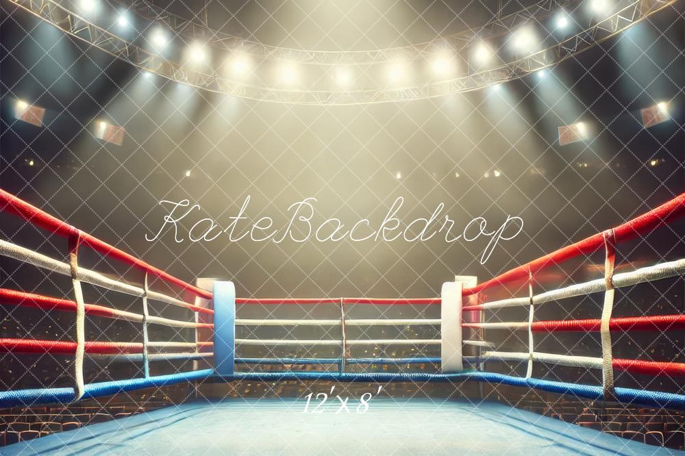 Kate Fleece Wrestling Ring Backdrop Designed by Lidia Redekopp